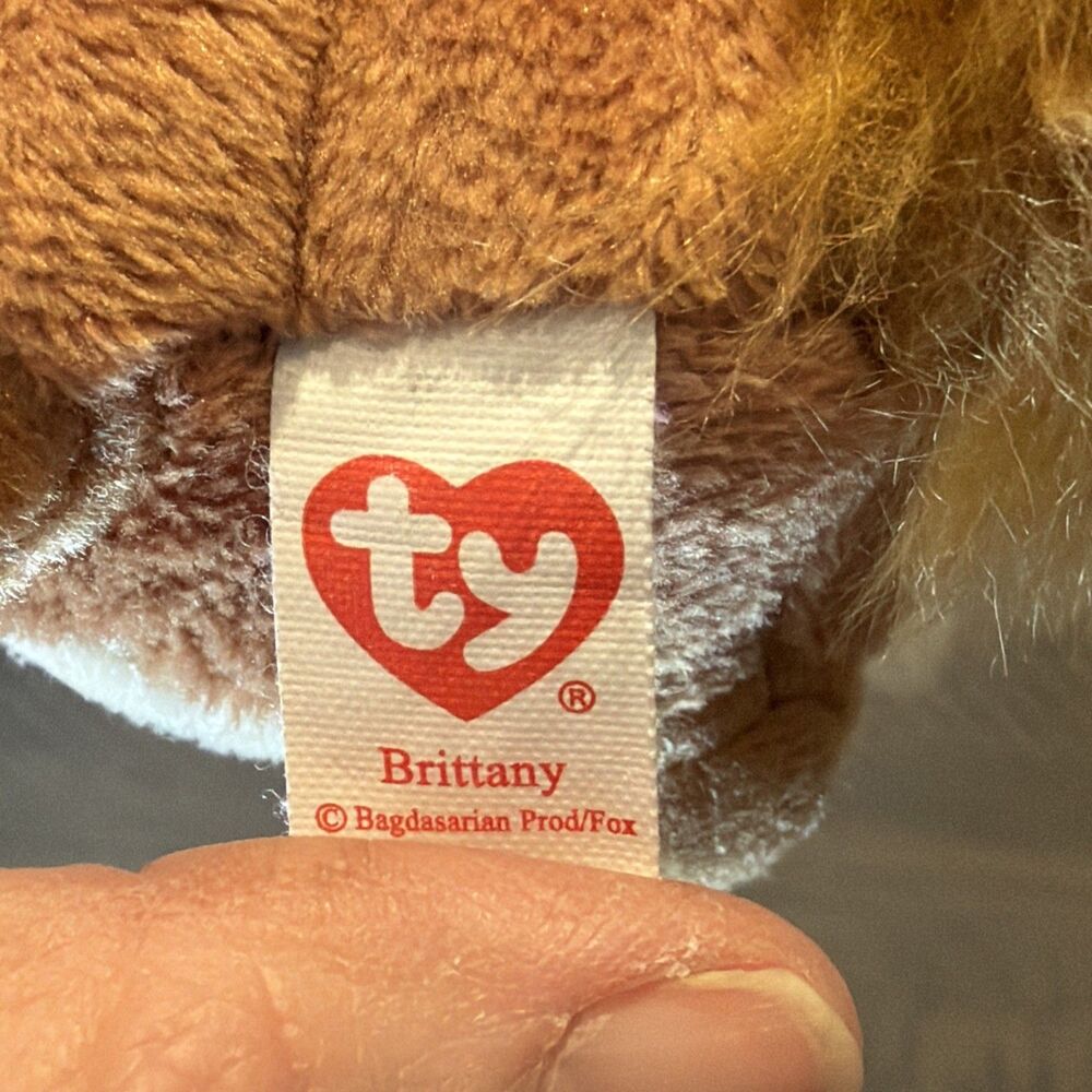 TY Beanie baby Alvin and the Chipmunk BRITTANY CHIPETTE Plush STUFFED ANIMAL Toy - Picture 5 of 5